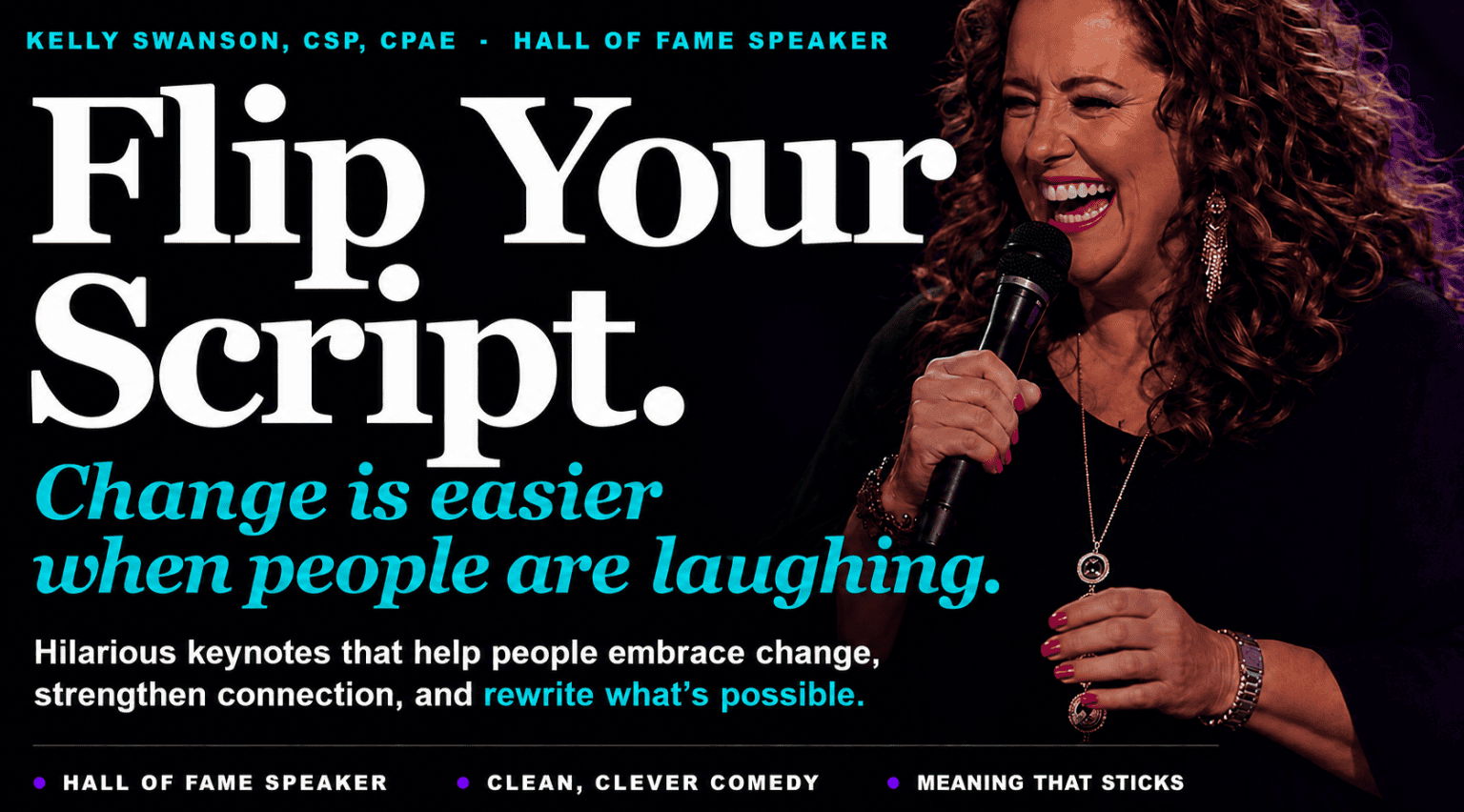 Funny motivational speaker teaches you to laugh in the face of change.